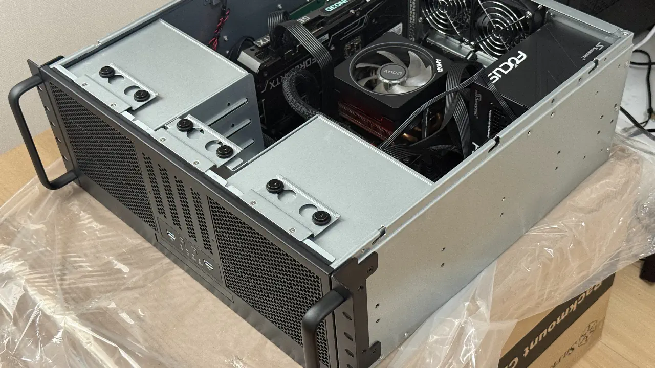 サーバーラックマウント用の自作PCケース『RM41-506』を買った